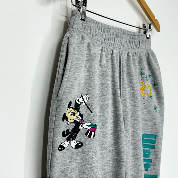 Walt Disney World Anniversary Vault Collection Gray Jogger Sweatpants Size Small - Picture 2 of 16